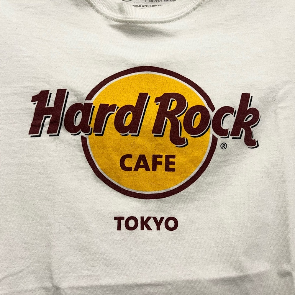 Hard Rock‎ Cafe Tokyo Vintage Y2K 90s White Cotton Tee Size Small - Picture 2 of 4